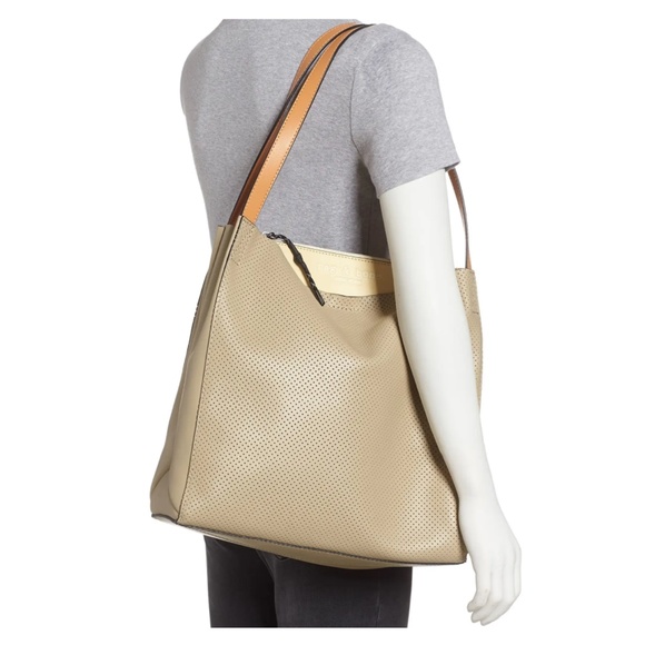 NWOT $595 Rag + Bone Passenger Perforated Leather Laptop / iPad Tote! - Picture 2 of 6